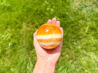 Orange Calcite Sphere