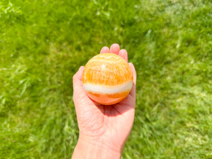 Orange Calcite Sphere