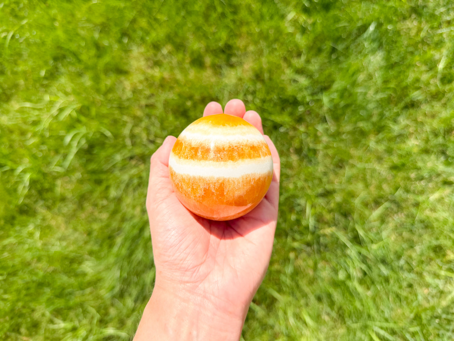 Orange Calcite Sphere