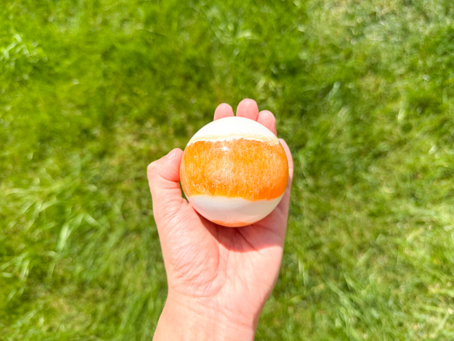 Orange Calcite Sphere