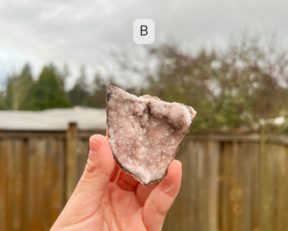 Pink Amethyst Raw Geode Large