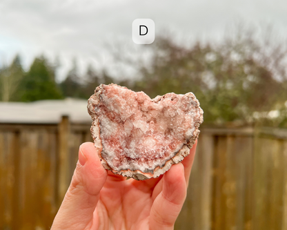 Pink Amethyst Raw Geode Large