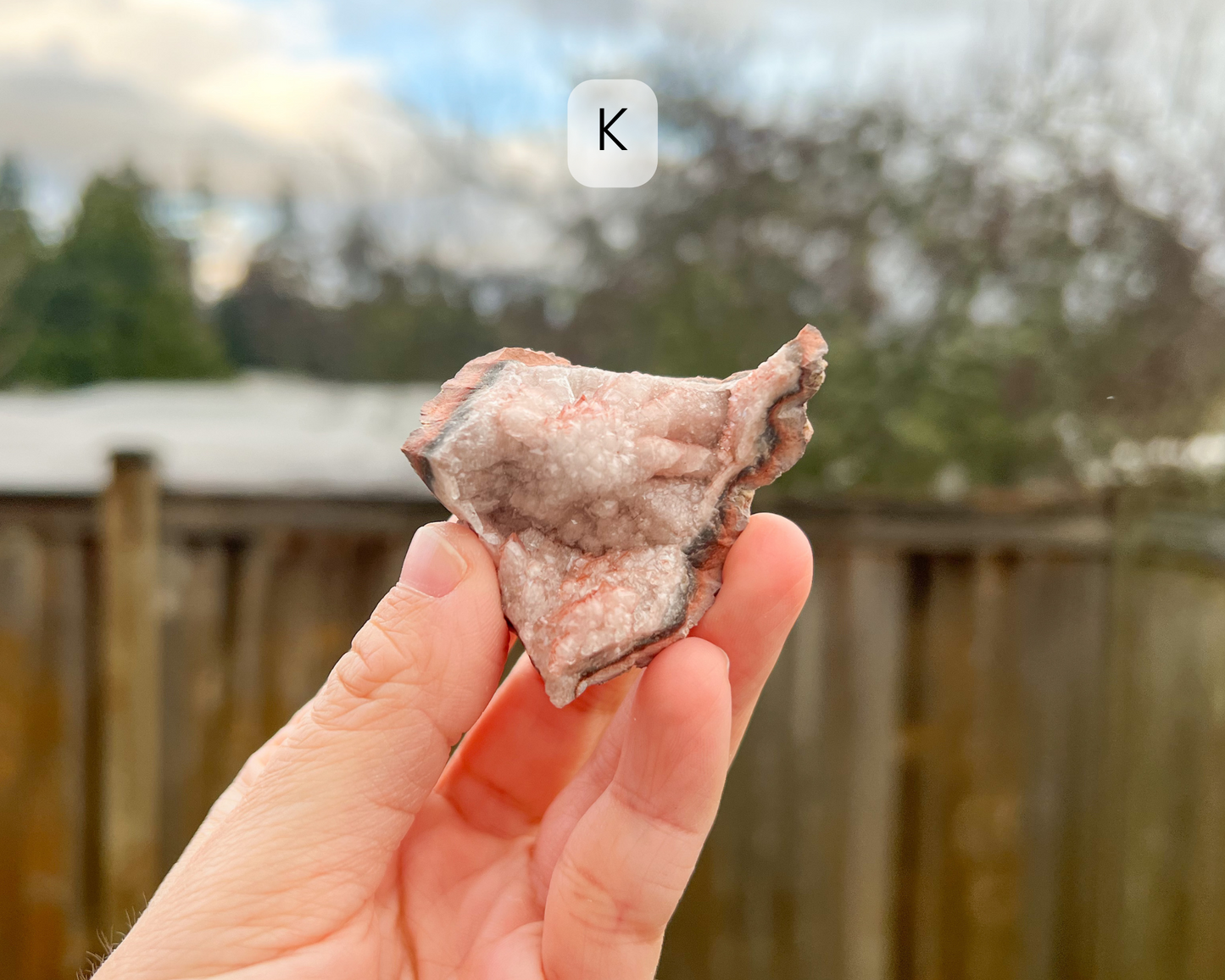 Pink Amethyst Raw Geode Small