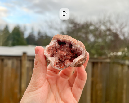 Pink Amethyst Raw Geode Medium