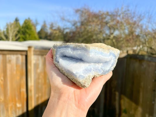 Blue Lace Agate Raw Crystal