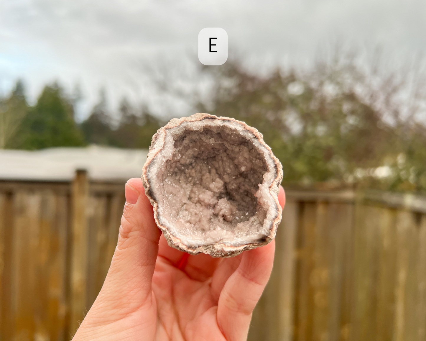 Pink Amethyst Raw Geode Large