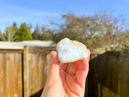 Blue Lace Agate Raw Crystal