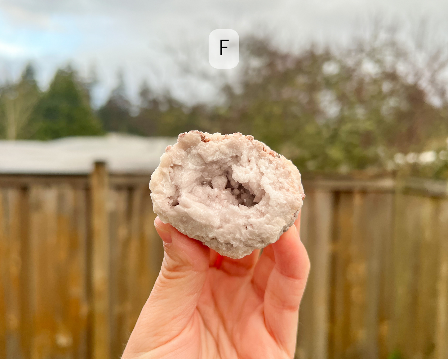 Pink Amethyst Raw Geode Medium