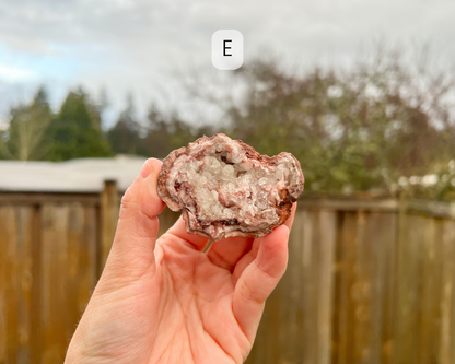 Pink Amethyst Raw Geode Medium