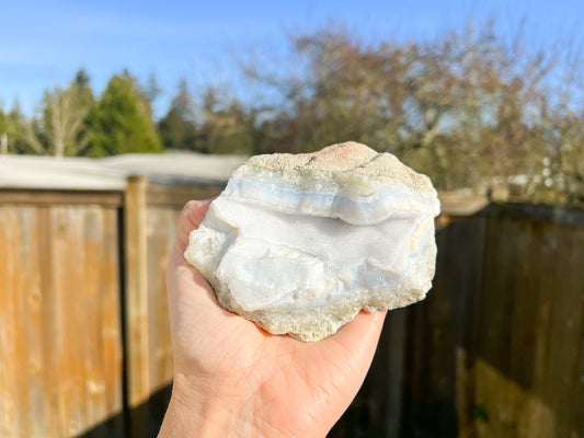 Blue Lace Agate Raw Crystal