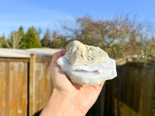 Blue Lace Agate Raw Crystal