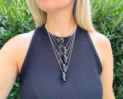 Black Obsidian Mushroom Necklace