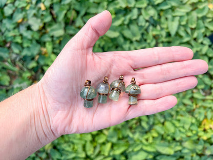 Fluorite Mushroom Necklace