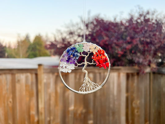 Rainbow Tree of Life Ornament