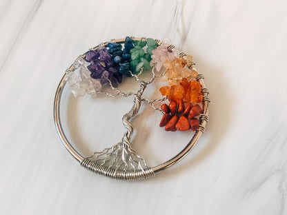 Rainbow Tree of Life Ornament