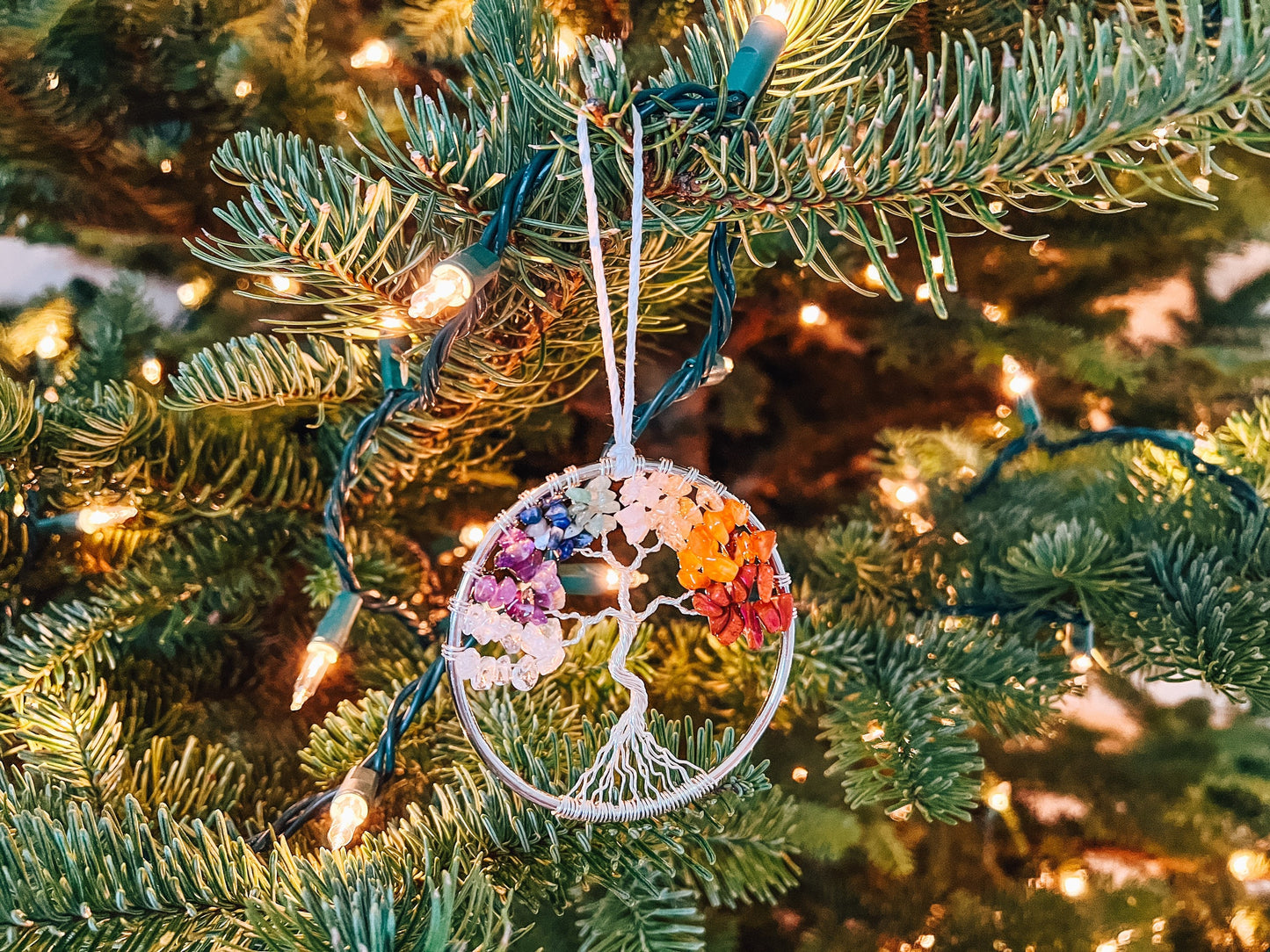 Rainbow Tree of Life Ornament