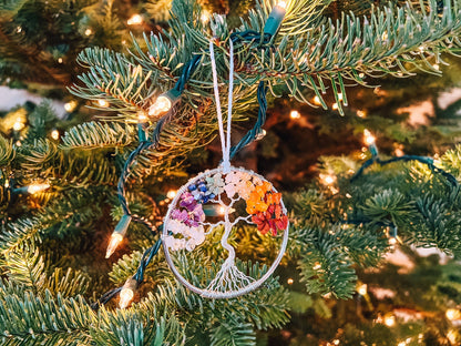 Rainbow Tree of Life Ornament