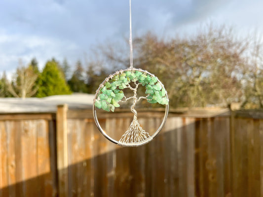 Green Aventurine Tree of Life Ornament