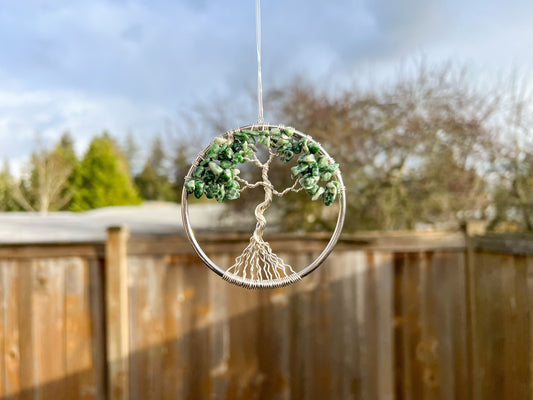 Tree Agate Tree of Life Ornament