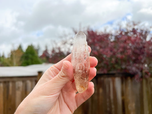 Natural Elestial Citrine Crystal