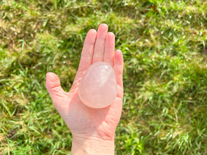 Rose Quartz Palm Stone