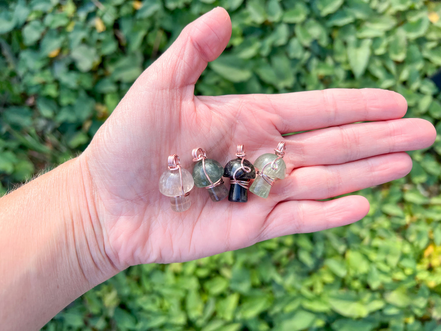 Fluorite Mushroom Necklace